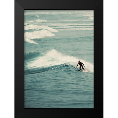 Surfer III Black Modern Wood Framed Art Print by Singleton, Ashley