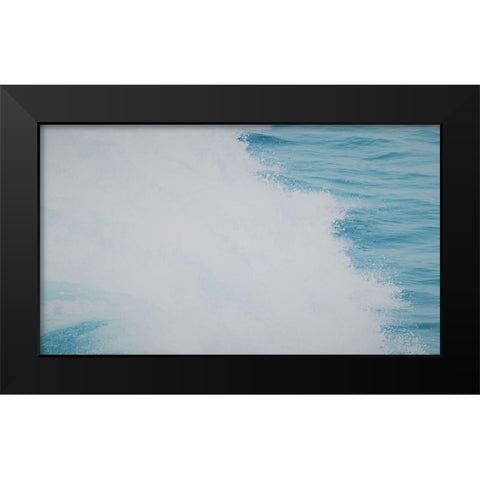Wave III Black Modern Wood Framed Art Print by Singleton, Ashley