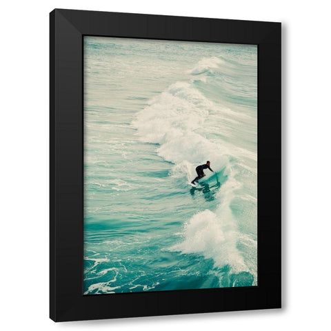 Surfer IV Black Modern Wood Framed Art Print by Singleton, Ashley
