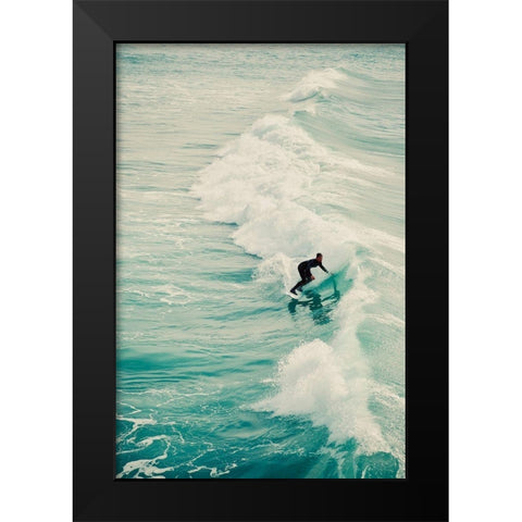 Surfer IV Black Modern Wood Framed Art Print by Singleton, Ashley