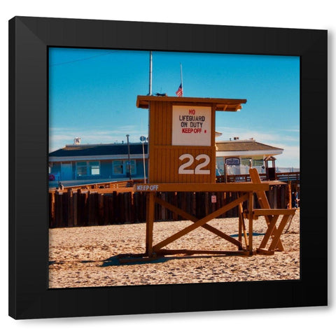 Guard Shack 22 II Black Modern Wood Framed Art Print with Double Matting by Singleton, Ashley