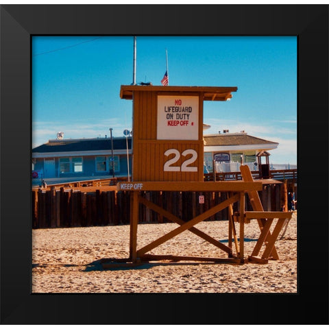 Guard Shack 22 II Black Modern Wood Framed Art Print by Singleton, Ashley