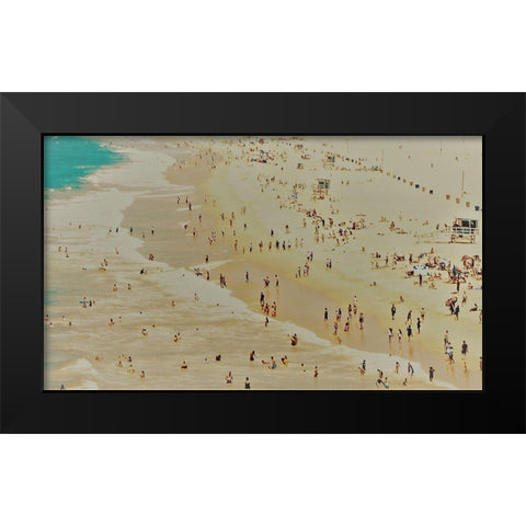 Beach I Black Modern Wood Framed Art Print by Singleton, Ashley