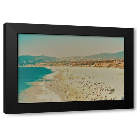 Beach II Black Modern Wood Framed Art Print with Double Matting by Singleton, Ashley