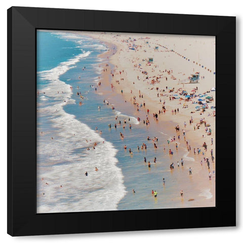 Beach III Black Modern Wood Framed Art Print by Singleton, Ashley
