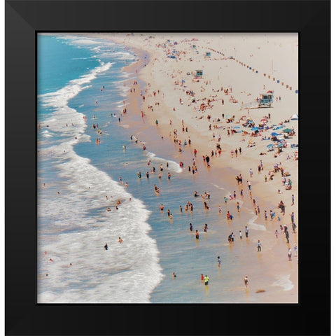 Beach III Black Modern Wood Framed Art Print by Singleton, Ashley