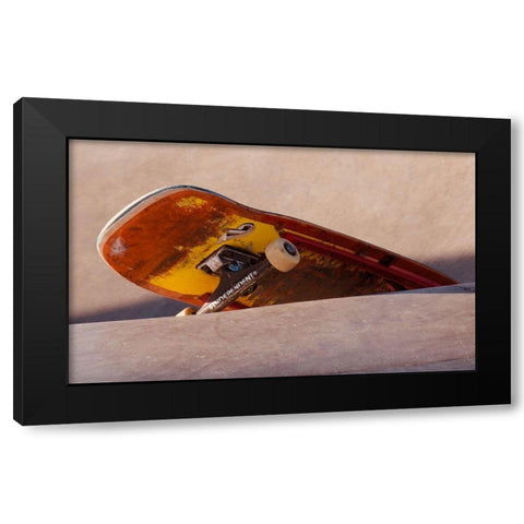 Skateboard Black Modern Wood Framed Art Print by Singleton, Ashley