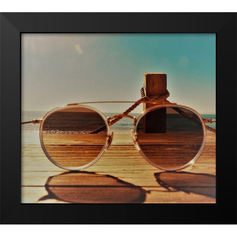 Shades III Black Modern Wood Framed Art Print by Singleton, Ashley