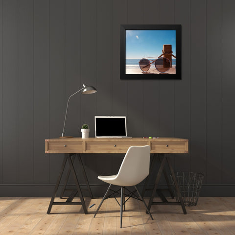 Shades VI Black Modern Wood Framed Art Print by Singleton, Ashley