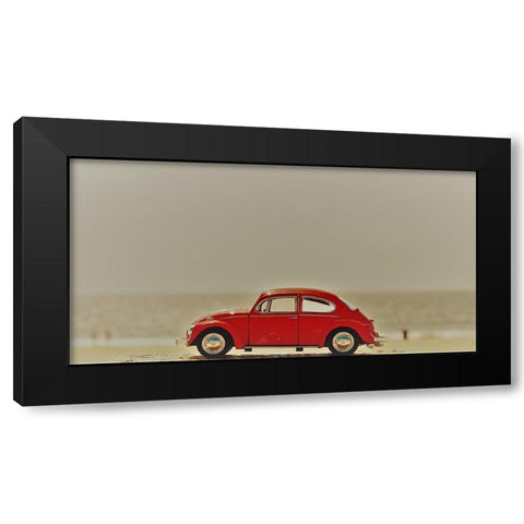 Red Car Black Modern Wood Framed Art Print with Double Matting by Singleton, Ashley