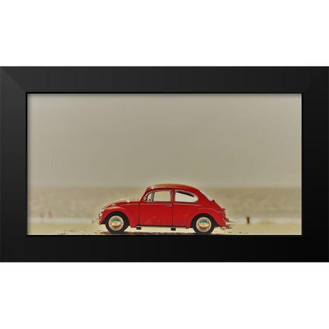 Red Car Black Modern Wood Framed Art Print by Singleton, Ashley