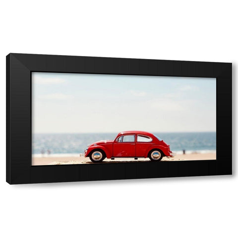 Red Car II Black Modern Wood Framed Art Print by Singleton, Ashley