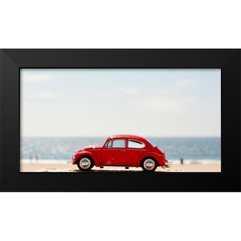 Red Car II Black Modern Wood Framed Art Print by Singleton, Ashley