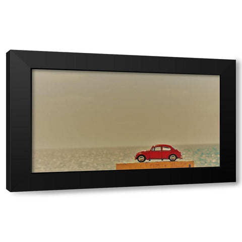 Red Car III Black Modern Wood Framed Art Print with Double Matting by Singleton, Ashley