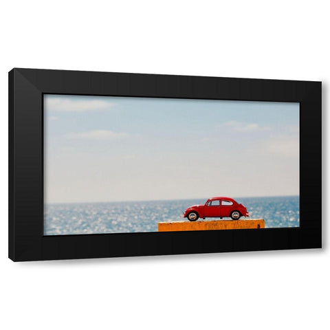 Red Car IV Black Modern Wood Framed Art Print by Singleton, Ashley