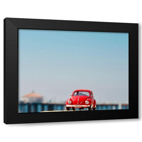 Red Car VI Black Modern Wood Framed Art Print with Double Matting by Singleton, Ashley
