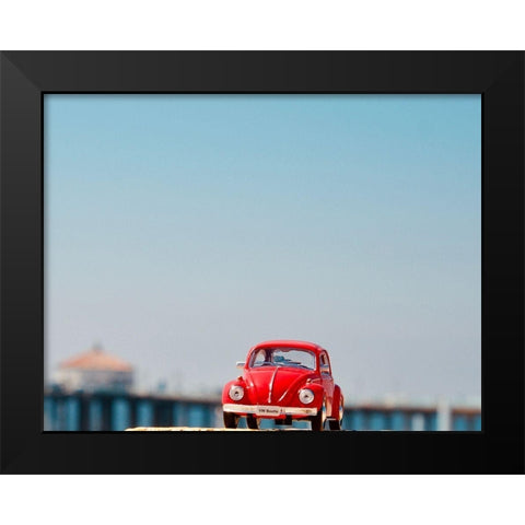 Red Car VI Black Modern Wood Framed Art Print by Singleton, Ashley