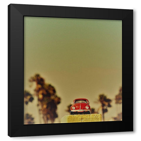 Red Car VII Black Modern Wood Framed Art Print by Singleton, Ashley