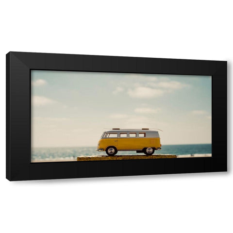 Yellow Bus II Black Modern Wood Framed Art Print with Double Matting by Singleton, Ashley
