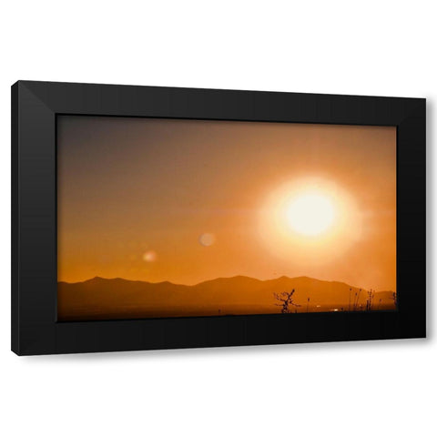 Desertscape Black Modern Wood Framed Art Print with Double Matting by Singleton, Ashley