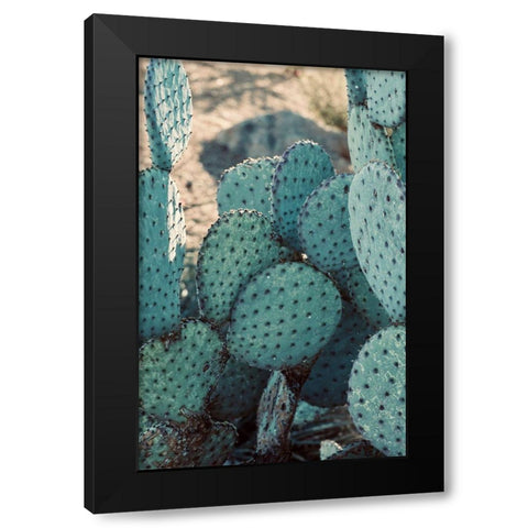 Cactus II Black Modern Wood Framed Art Print with Double Matting by Singleton, Ashley