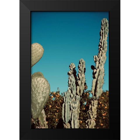 Cactus V Black Modern Wood Framed Art Print by Singleton, Ashley