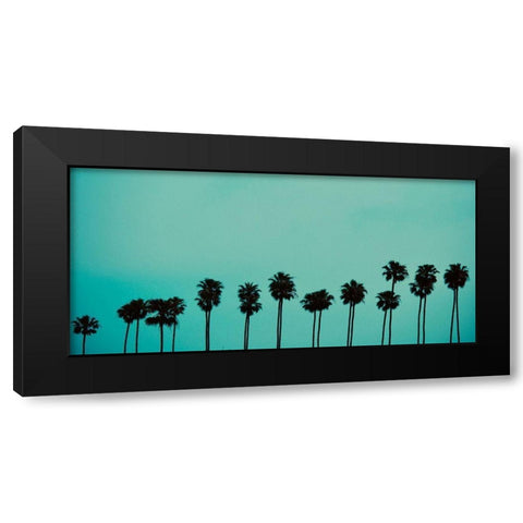 Palms in Color Black Modern Wood Framed Art Print with Double Matting by Singleton, Ashley