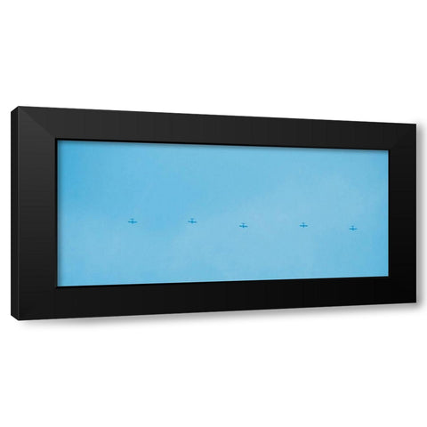 Planes Black Modern Wood Framed Art Print by Singleton, Ashley