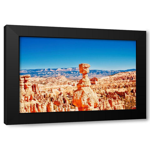 Thors Hammer Black Modern Wood Framed Art Print by Singleton, Ashley