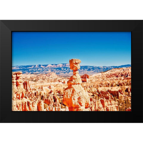 Thors Hammer Black Modern Wood Framed Art Print by Singleton, Ashley