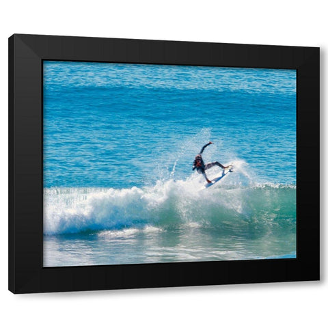 Hang Six Black Modern Wood Framed Art Print by Singleton, Ashley