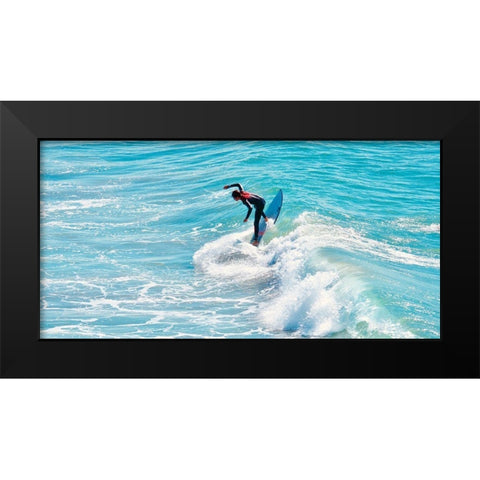 Hang Seven Black Modern Wood Framed Art Print by Singleton, Ashley