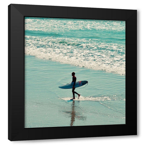 Endless Surfer Black Modern Wood Framed Art Print with Double Matting by Singleton, Ashley