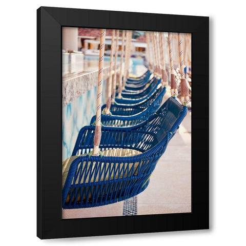 Swingers Black Modern Wood Framed Art Print with Double Matting by Singleton, Ashley