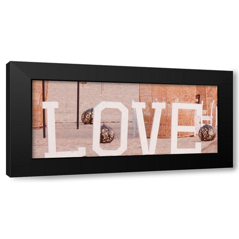 Love Black Modern Wood Framed Art Print with Double Matting by Singleton, Ashley