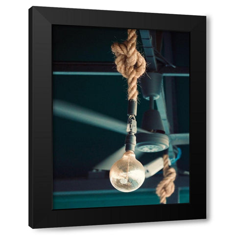 Bulb Black Modern Wood Framed Art Print by Singleton, Ashley