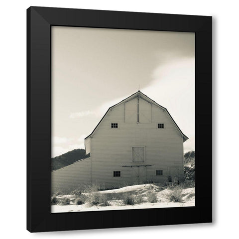 Winter Barn III Black Modern Wood Framed Art Print with Double Matting by Singleton, Ashley