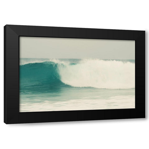 Wave Black Modern Wood Framed Art Print with Double Matting by Singleton, Ashley