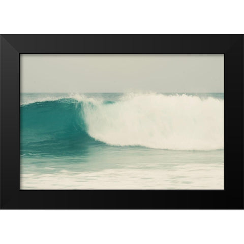 Wave Black Modern Wood Framed Art Print by Singleton, Ashley