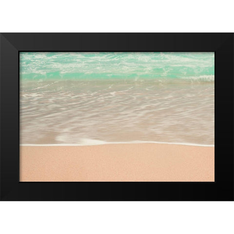 Sea Green Black Modern Wood Framed Art Print by Singleton, Ashley