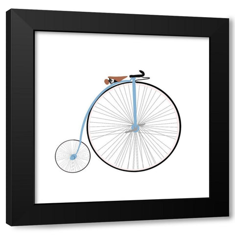 High Wheeler Black Modern Wood Framed Art Print with Double Matting by Singleton, Ashley