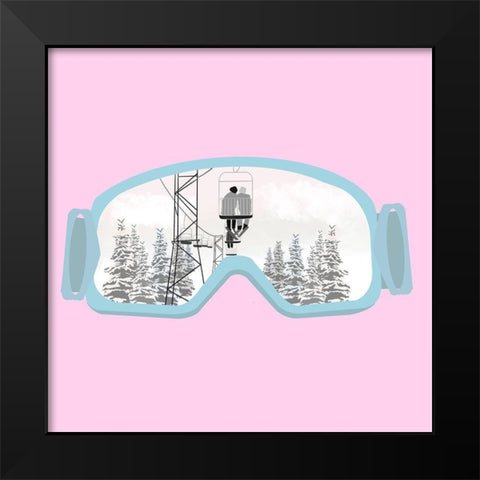 Goggles Black Modern Wood Framed Art Print by Singleton, Ashley