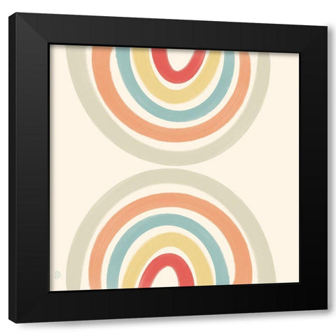 Rainbows Black Modern Wood Framed Art Print with Double Matting by Singleton, Ashley