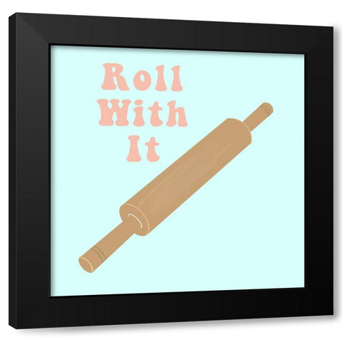 Roll With It Black Modern Wood Framed Art Print with Double Matting by Singleton, Ashley