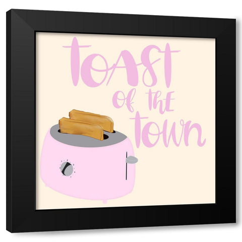 Toast of the Town Black Modern Wood Framed Art Print with Double Matting by Singleton, Ashley