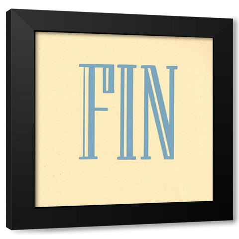 Fin Black Modern Wood Framed Art Print by Singleton, Ashley