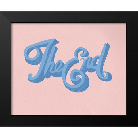 The End Black Modern Wood Framed Art Print by Singleton, Ashley