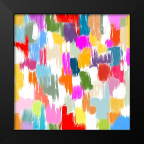 Whimsy III Black Modern Wood Framed Art Print by Singleton, Ashley