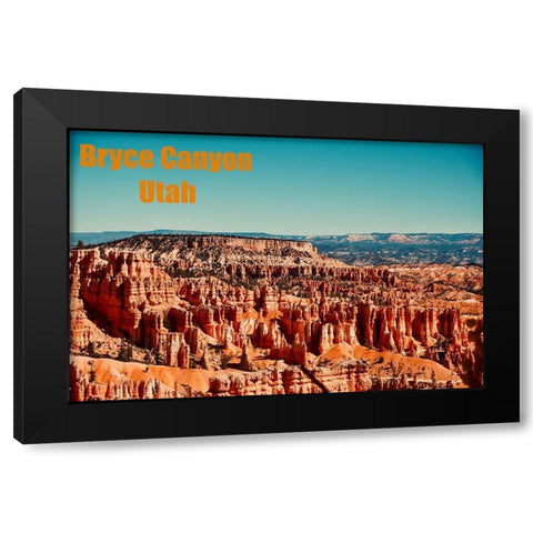 Bryce Canyon Black Modern Wood Framed Art Print by Singleton, Ashley
