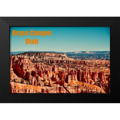 Bryce Canyon Black Modern Wood Framed Art Print by Singleton, Ashley